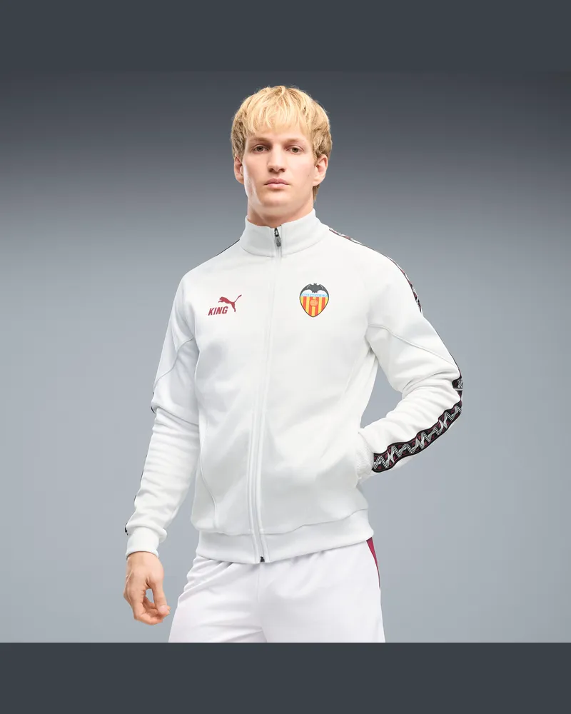 Puma Giacca con zip KING Anthem Valencia CF da uomo, Accessori, Bianco White