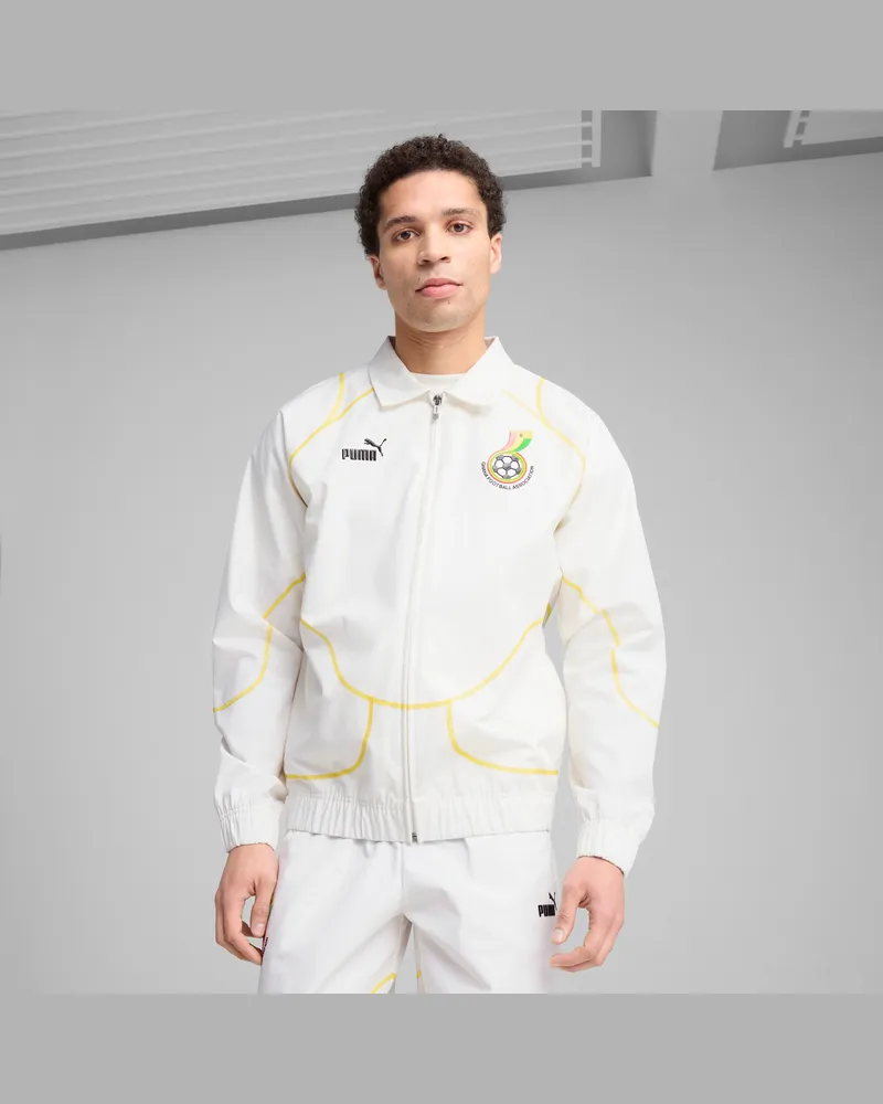 Puma Giacca da corsa Ghana ftblStatement da uomo, Abbigliamento, Bianco White