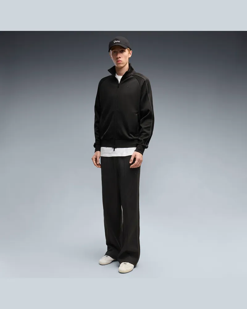 Puma Pantaloni da corsa T7 da uomo, Abbigliamento, Nero Black