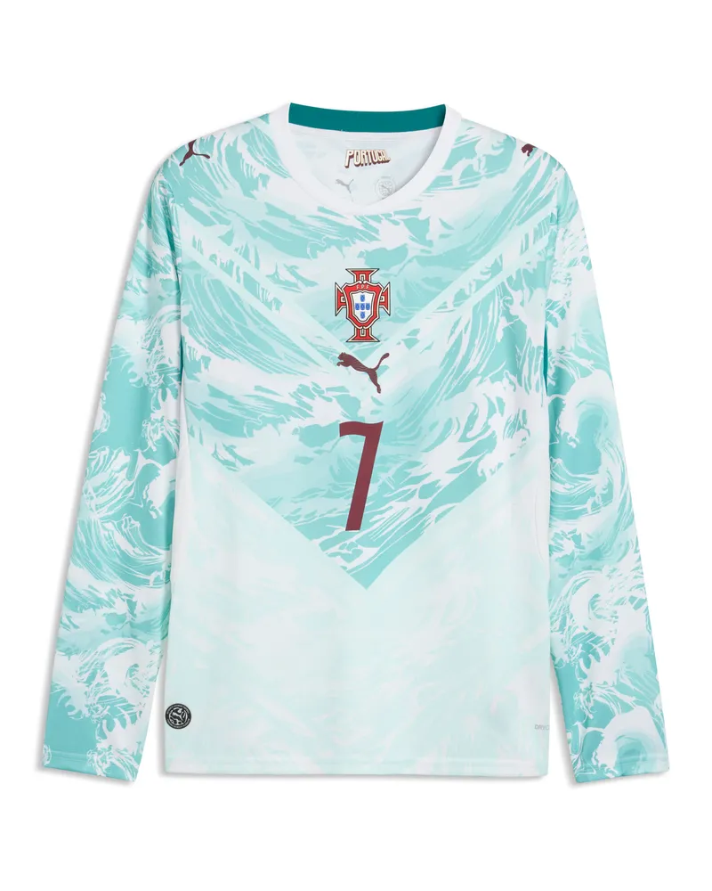 Puma Maglia da gioco Away a maniche lunghe Portogallo da uomo, Accessori, Bianco White
