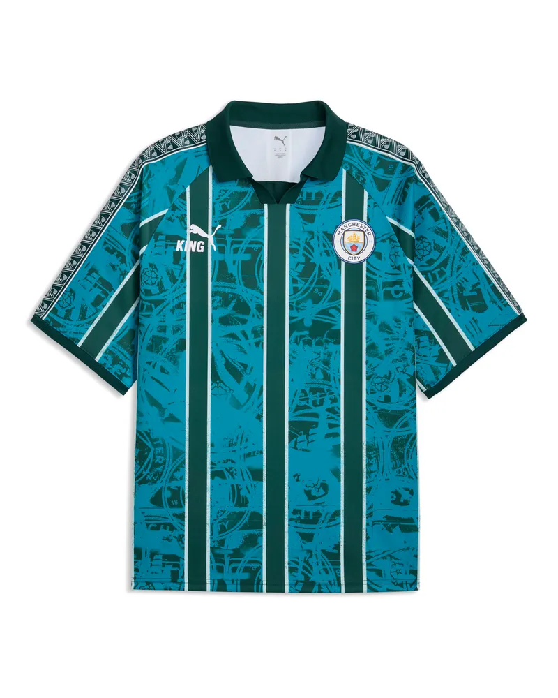 Puma Maglia Manchester City KING Retro da uomo, Accessori, Blu Blue