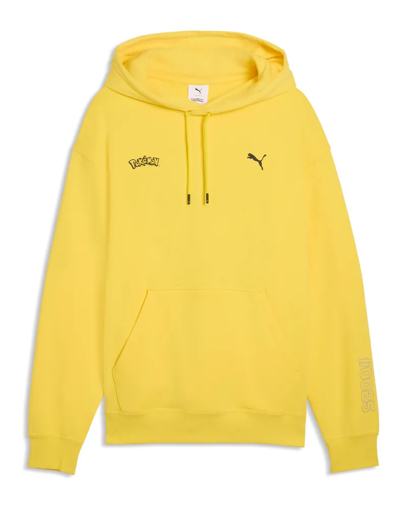 Puma Felpa con cappuccio e grafica  x POKÉMON dal taglio morbido da uomo, Accessori, Giallo Yellow
