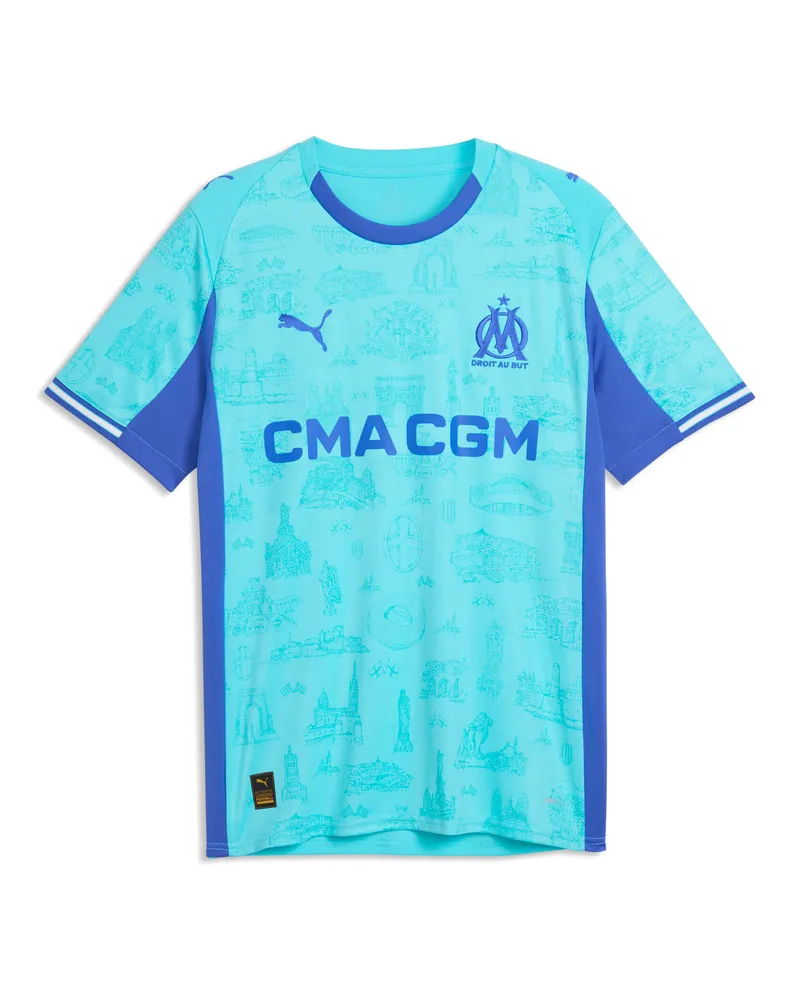 Puma Maglia edizione speciale Olympique de Marseille da uomo, Accessori, Blu Blue