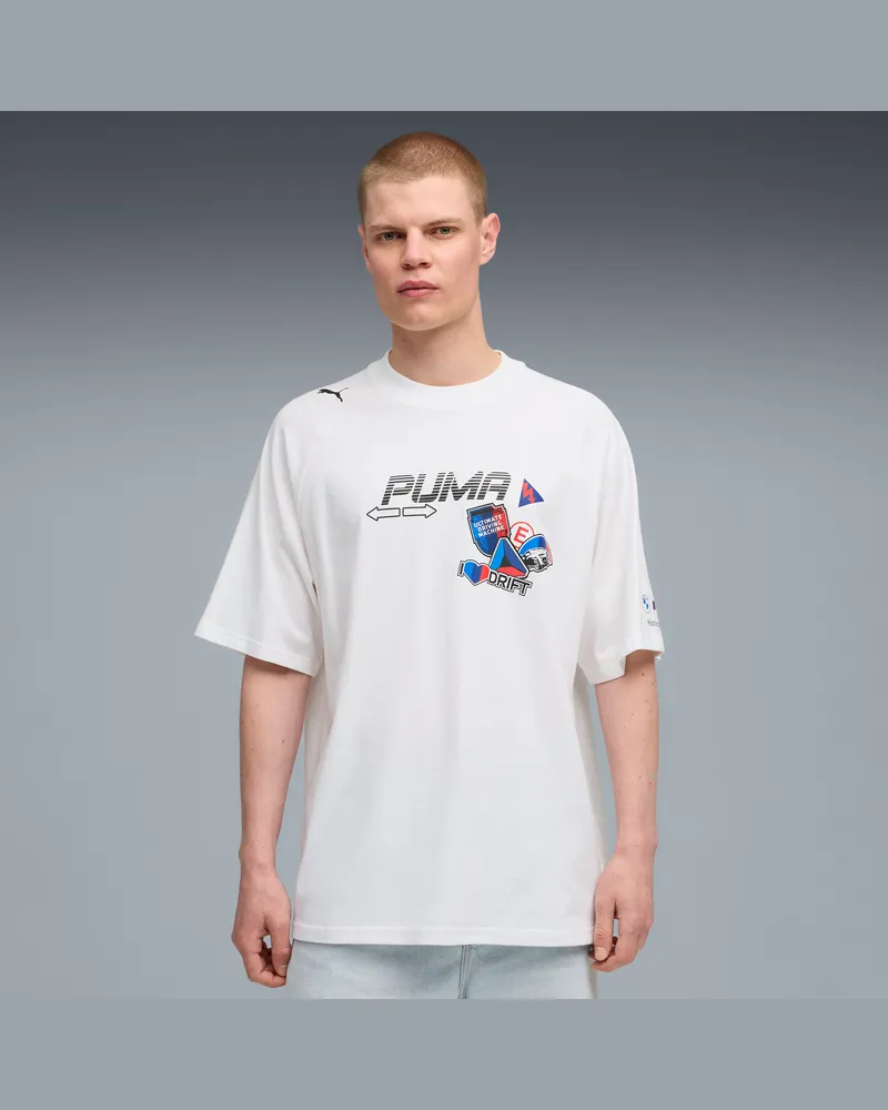 Puma T-shirt BMW M Motorsport Sticker da uomo, Abbigliamento, Bianco White