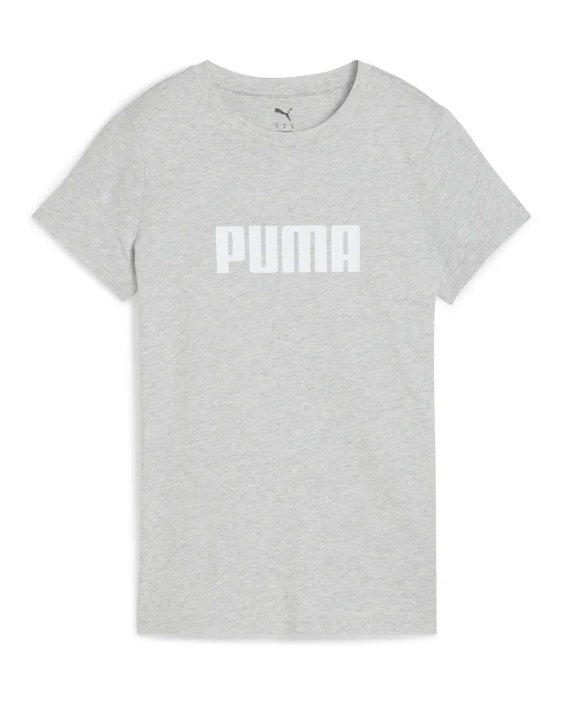 Puma T-shirt con logo Essentials da donna, Abbigliamento, Grigio Gray
