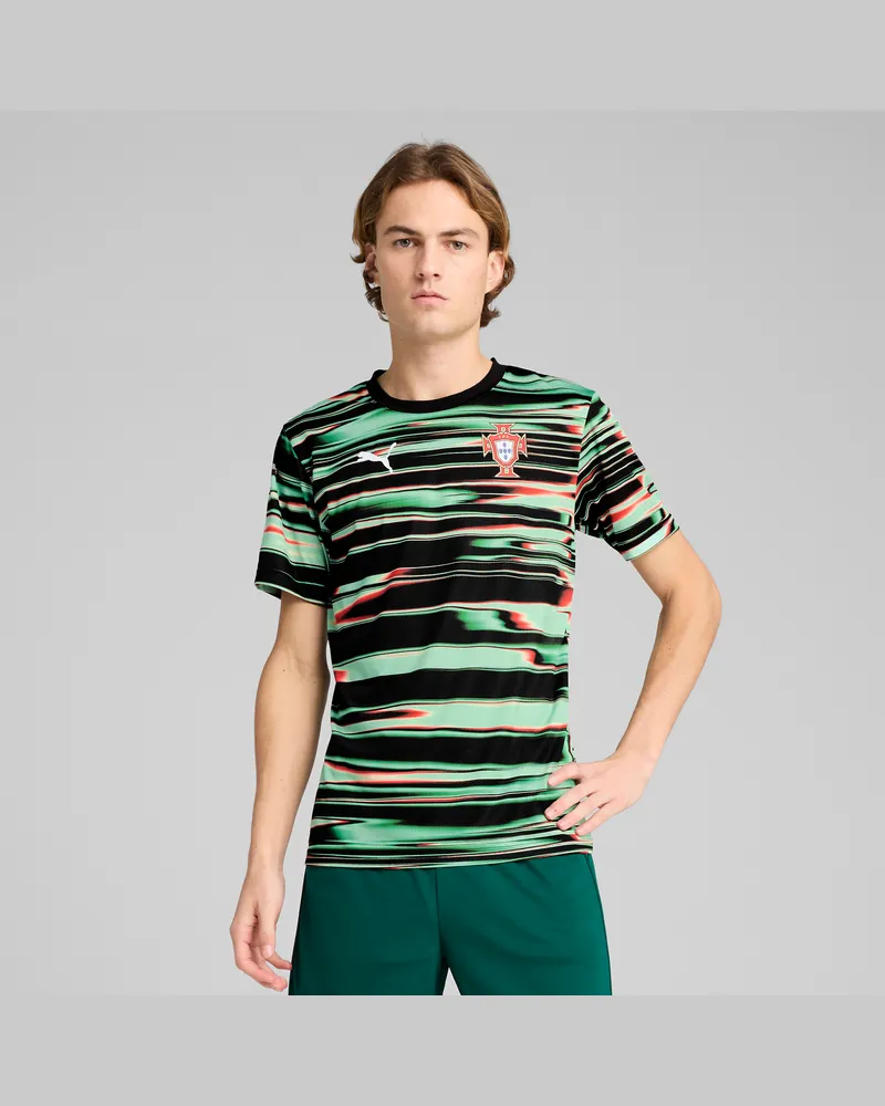 Puma Maglia pre-partita Portogallo da uomo, Abbigliamento, Nero Black
