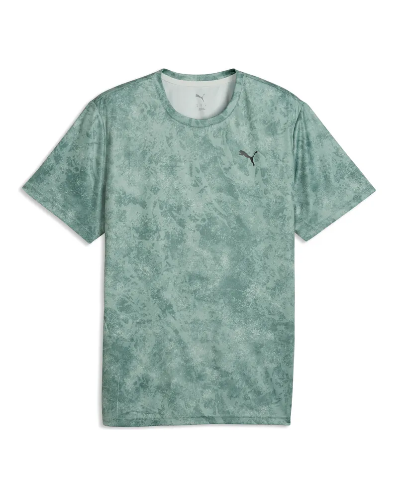 Puma T-shirt con stampa Train All Day Essentials da uomo, Accessori, Verde Green