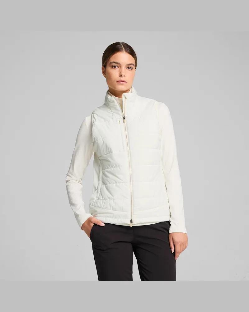 Puma Gilet da golf trapuntato Kyley da donna, Abbigliamento, Bianco White