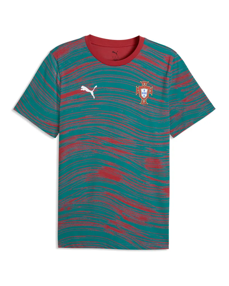 Puma T-shirt con stampa Portogallo ftblCulture da uomo, Accessori, Rosso Red
