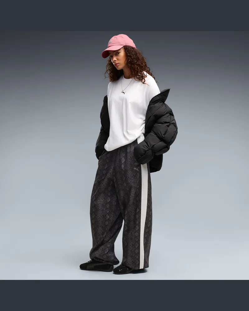 Puma Pantaloni con stampa T7 dal taglio morbido da donna, Accessori, Nero Black