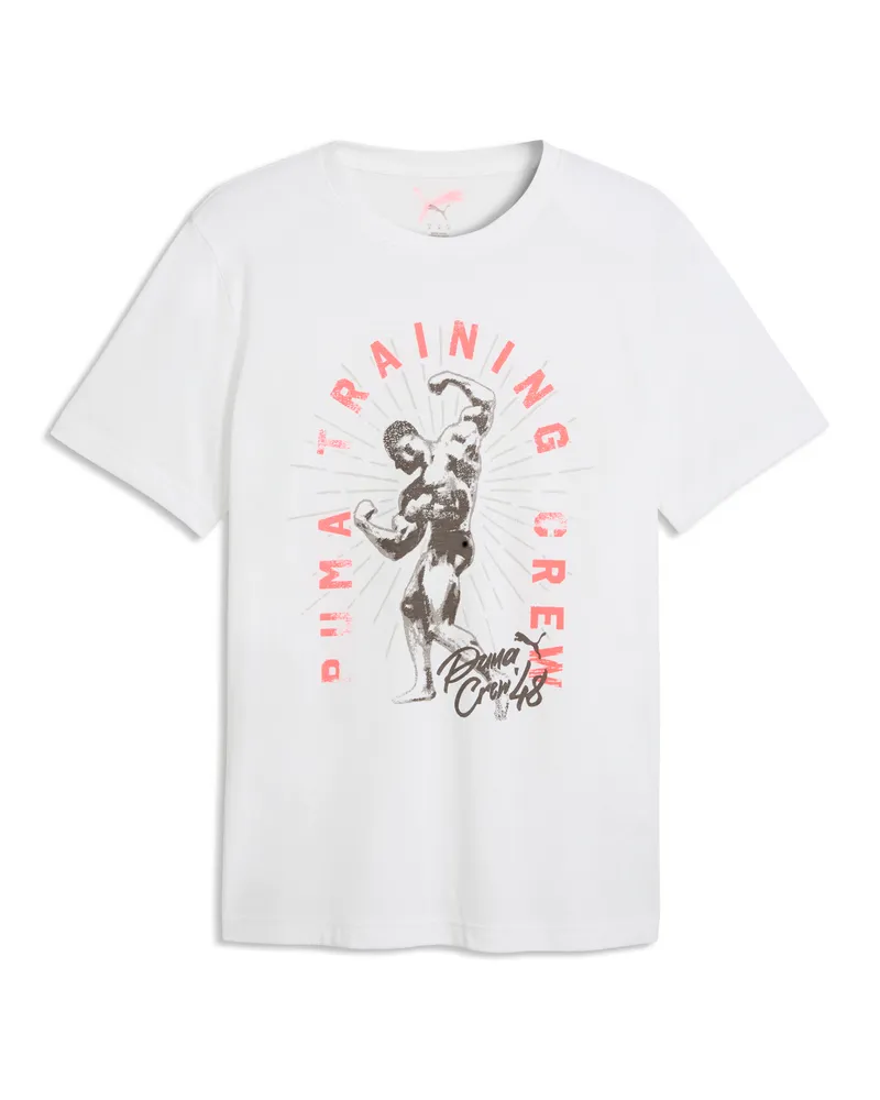 Puma T-shirt da training Vintage Graphic da uomo, Accessori, Bianco White