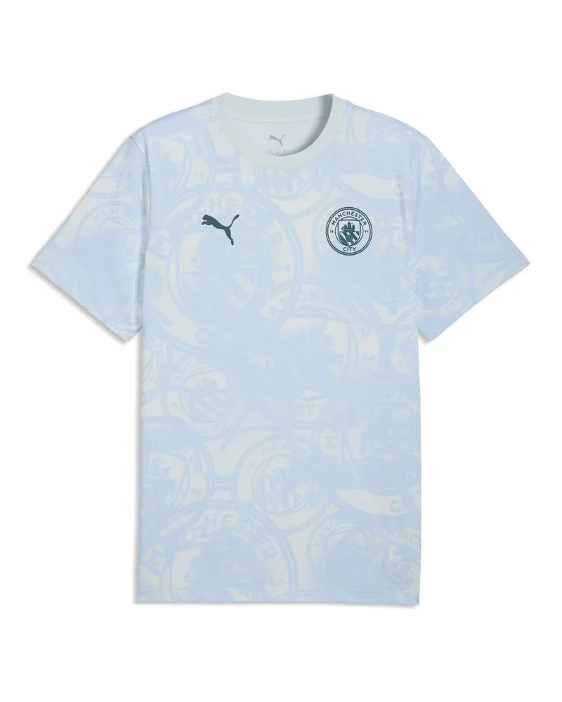 Puma T-shirt con stampa Manchester City ftblCulture da uomo, Accessori, Blu Blue