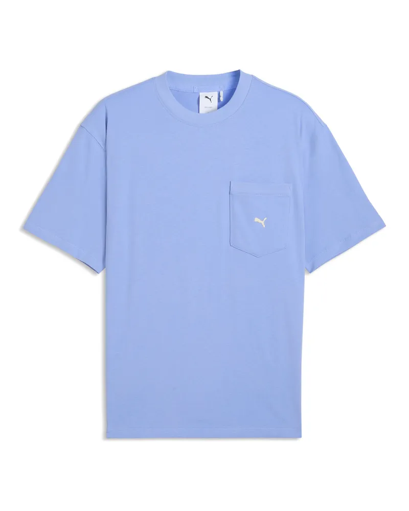 Puma T-shirt Select Essentials Pocket da uomo, Accessori, Viola Purple