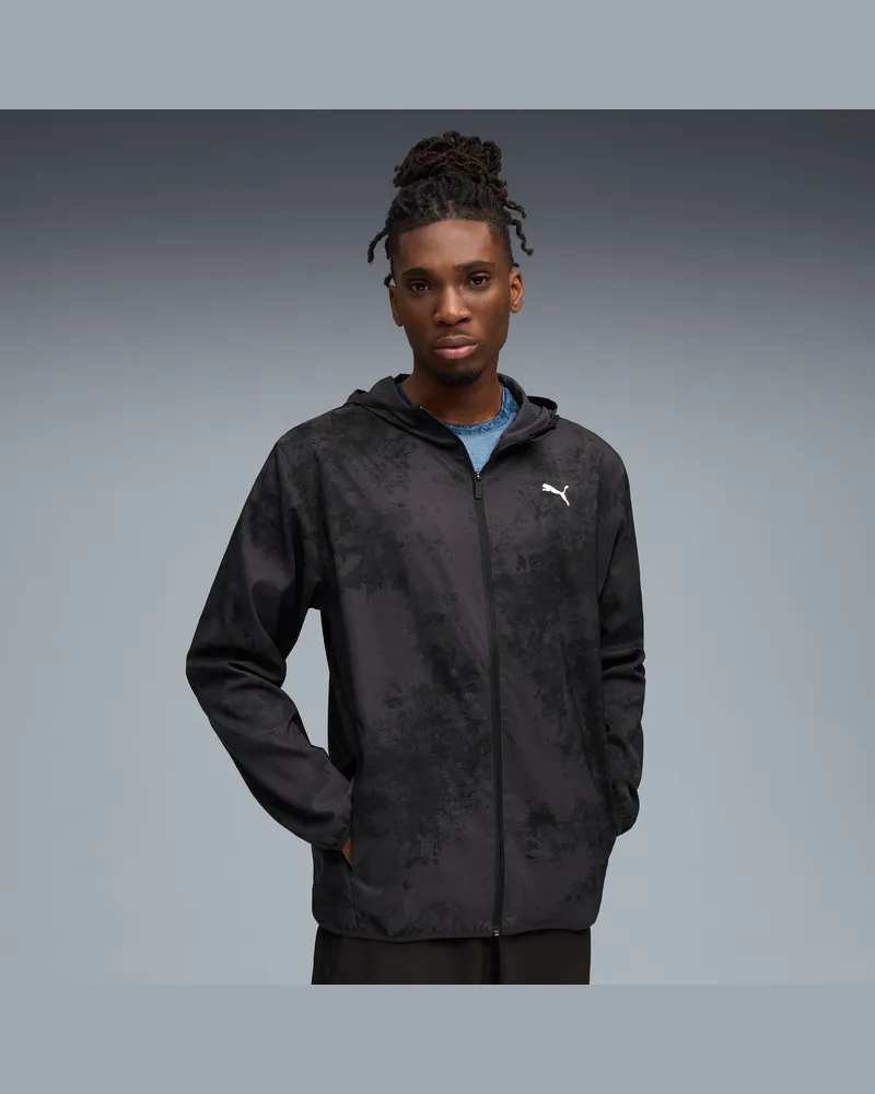 Puma Giacca in tessuto AOP TAD ESSENTIALS da uomo, Abbigliamento, Nero Black