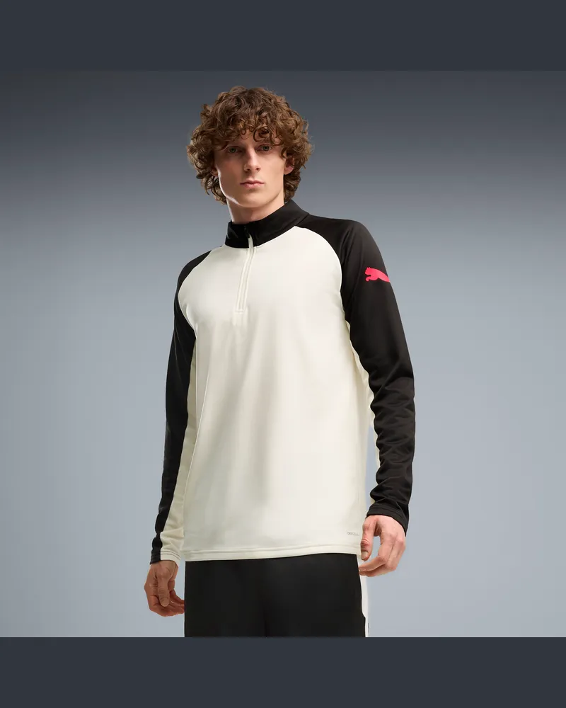 Puma Maglia con zip individualLIGA da uomo, Abbigliamento, Beige Beige