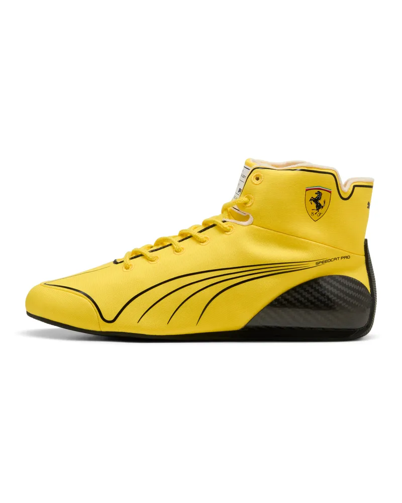 Puma Stivaletti da motorsport Scuderia Ferrari Speedcat Pro UK Lewis Hamilton da uomo, Scarpe, Giallo Yellow