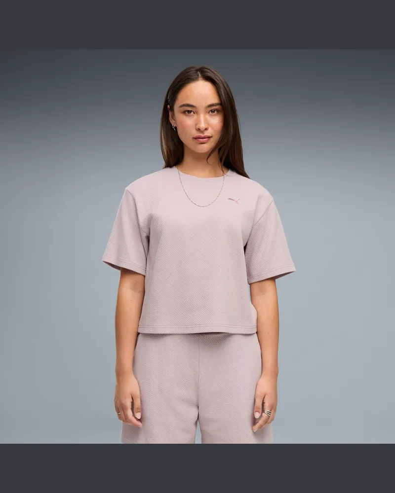 Puma T-shirt Essentials Elevated dal taglio morbido da donna, Abbigliamento, Rosa Pink