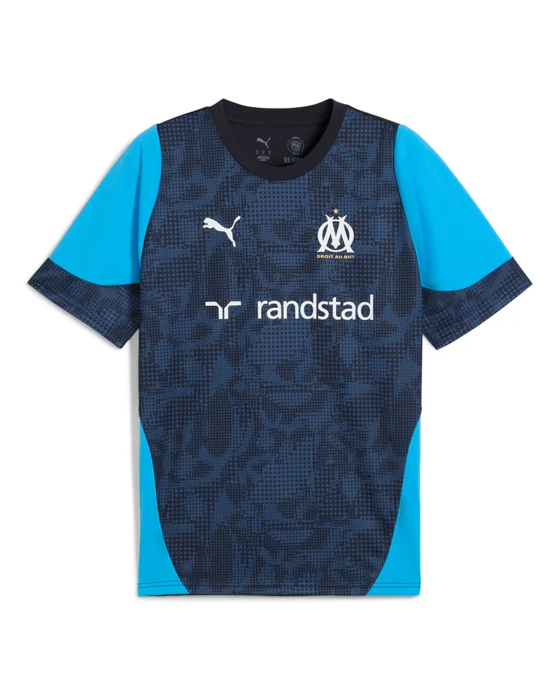 Puma Maglia da allenamento Olympique de Marseille da uomo, Accessori, Blu Blue