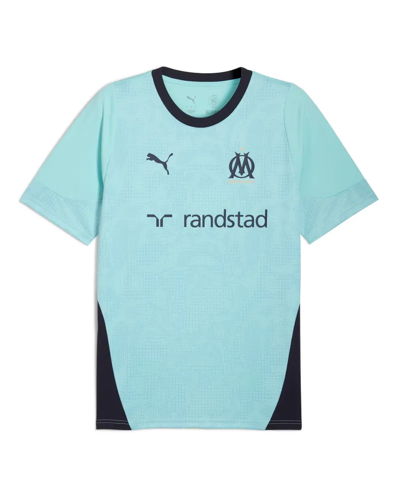 Puma Maglia da allenamento Olympique de Marseille da uomo, Accessori, Blu Blue