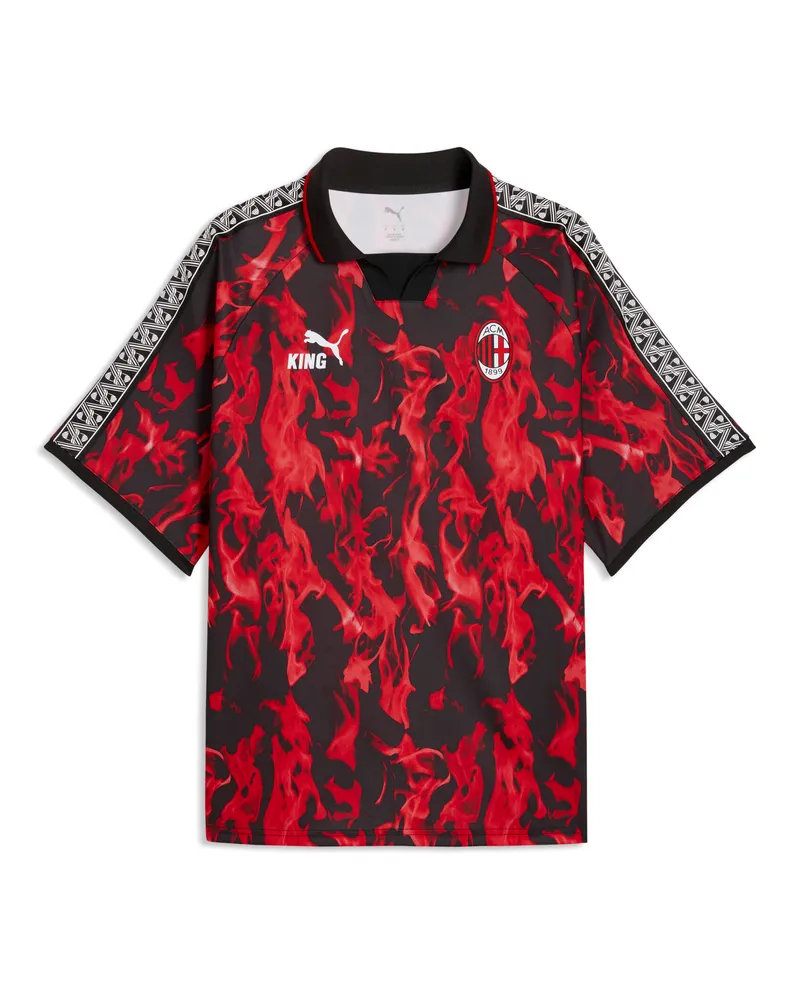 Puma Maglia retrò AC Milan KING da uomo, Accessori, Rosso Red