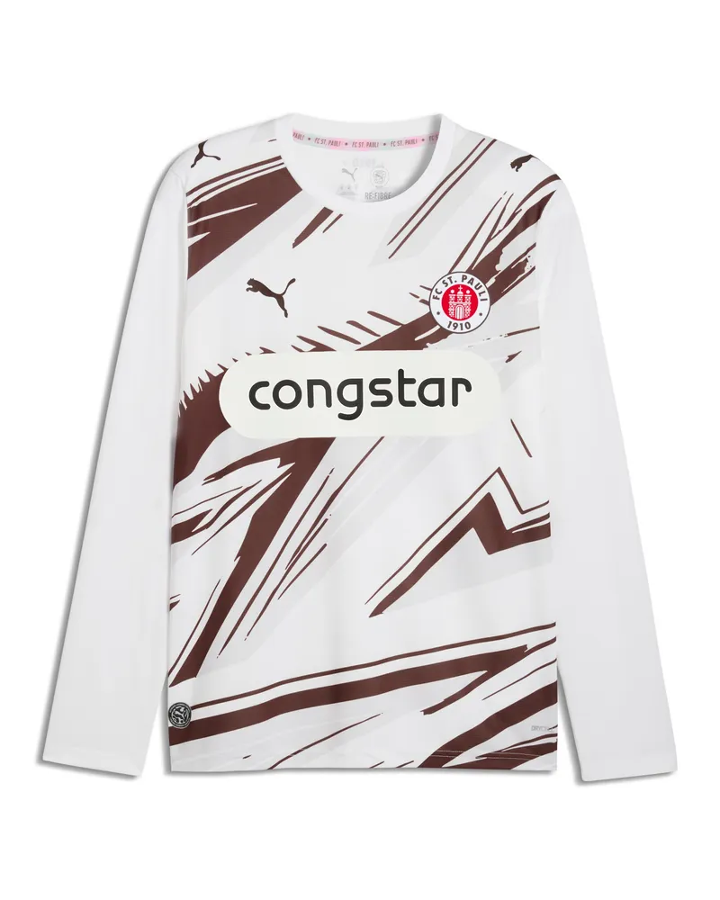 Puma Maglia Away a maniche lunghe FC St. Pauli 26/27 da uomo, Accessori, Bianco White