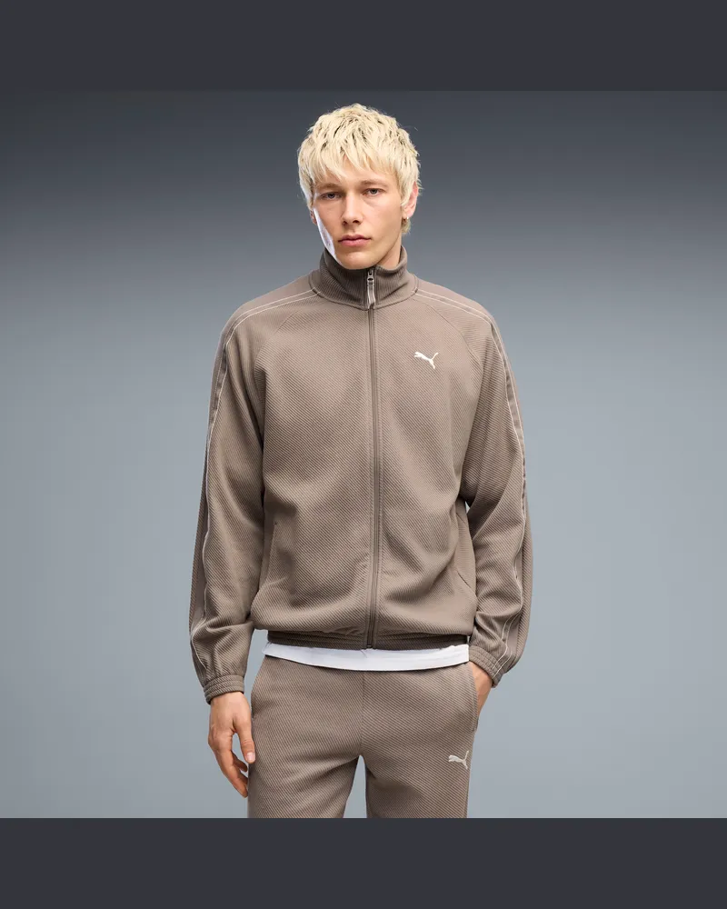 Puma Giacca sportiva con zip  Class dal taglio morbido da uomo, Abbigliamento, Beige Beige