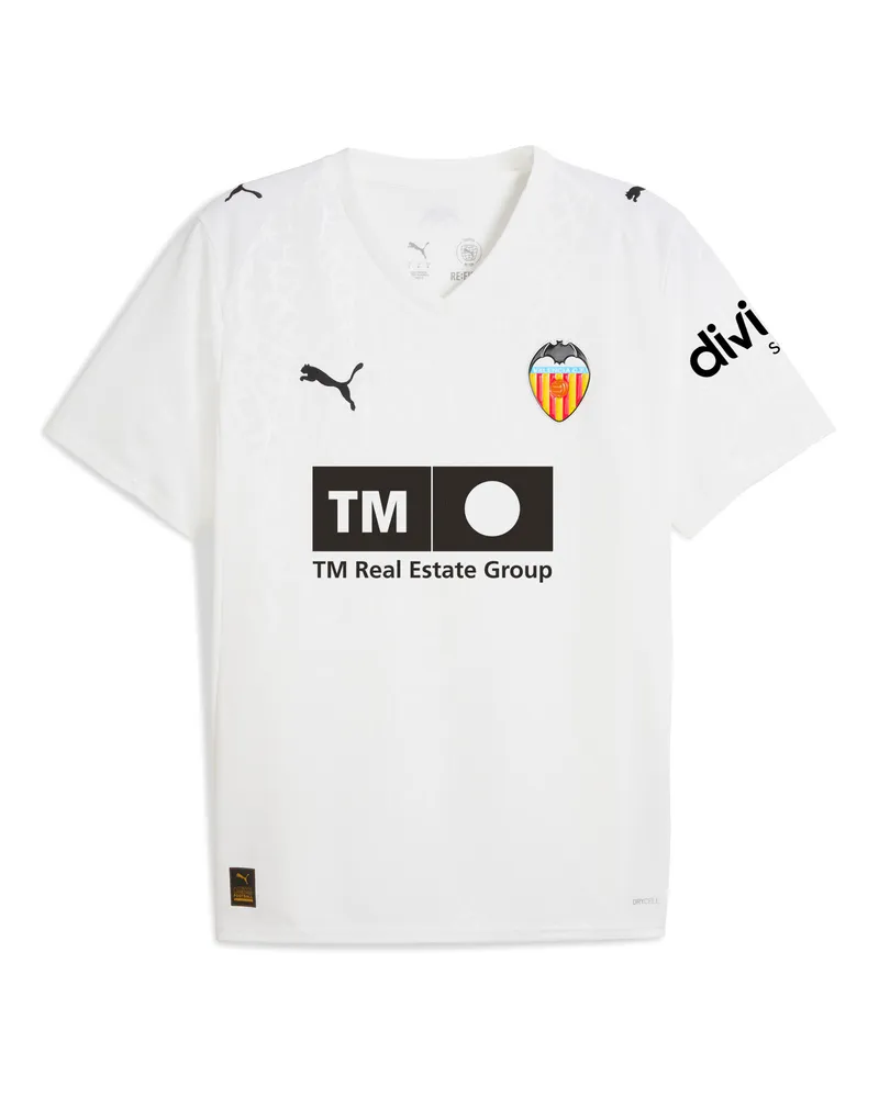 Puma Maglia gara Home Valencia CF 25/26 da uomo, Accessori, Bianco White