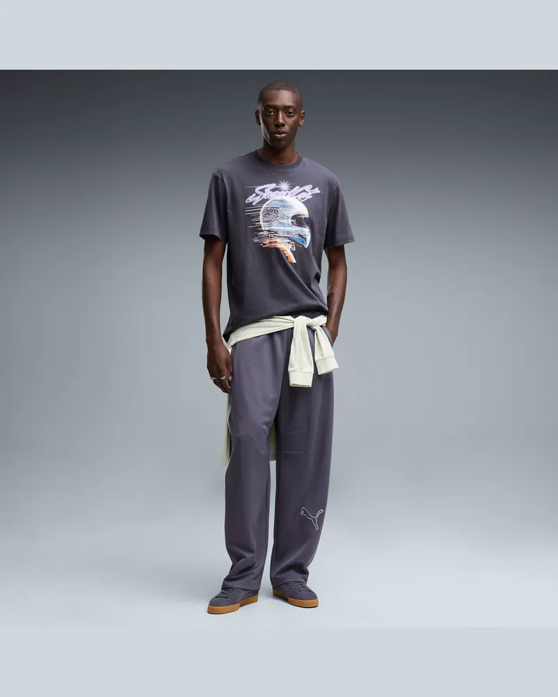 Puma Pantaloni sportivi T7 Love Of The Cat da uomo, Abbigliamento, Grigio Gray