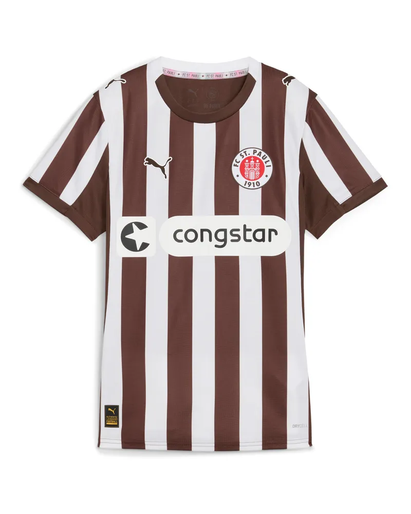 Puma Maglia gara Home FC St. Pauli 25/26 da donna, Accessori, Marrone Brown