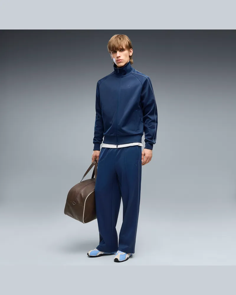 Puma Pantaloni da corsa T7 da uomo, Abbigliamento, Blu Blue