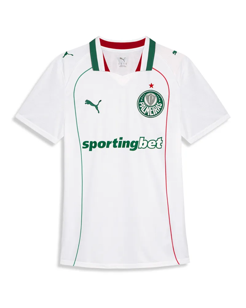 Puma Maglia Away Palmeiras Torced 2026 da uomo, Accessori, Bianco White