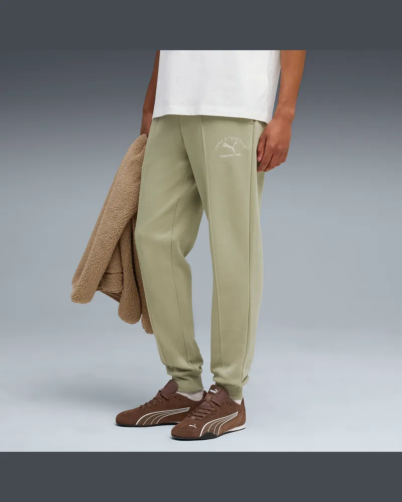Puma Pantaloni della tuta  Class da uomo, Abbigliamento, Verde Green