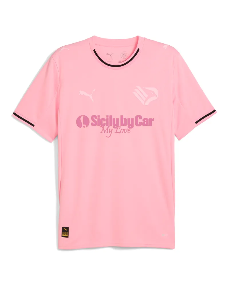 Puma Palermo F.C. Maglia gara Home Replica 25/26 da uomo, Accessori, Rosa Pink