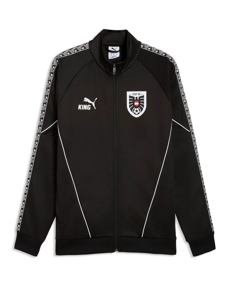 Puma Giacca sportiva Austria KING Anthem da uomo, Accessori, Nero Black