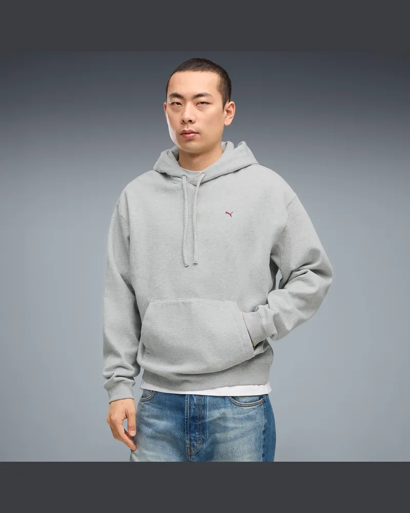 Puma Felpa con cappuccio con grafica High Spirits dal taglio morbido da uomo, Accessori, Grigio Gray