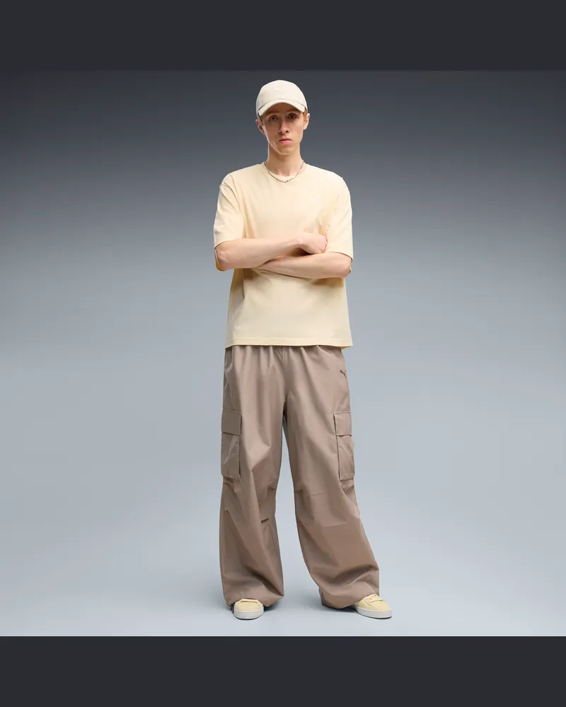 Puma Pantaloni cargo oversize Essentials Extreme da uomo, Accessori, Beige Beige