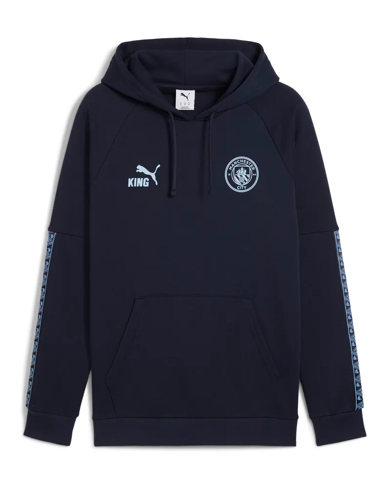 Puma Felpa con cappuccio Manchester City KING da uomo, Accessori, Blu Blue
