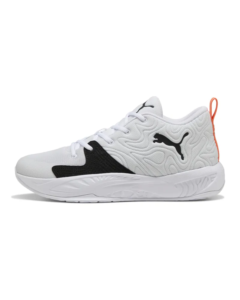 Puma Scarpe da basket dal taglio medio Court Pro 3 unisex, Scarpe, Bianco White