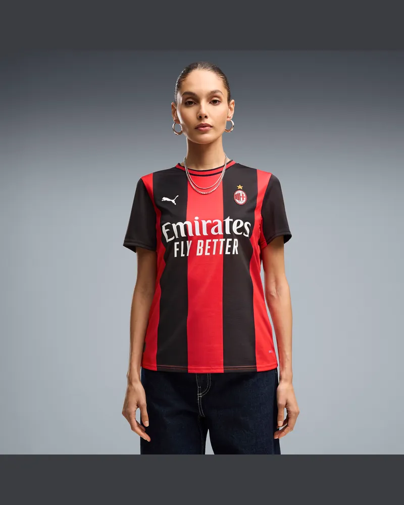 Puma Maglia Home AC Milan 26/27 da donna, Abbigliamento, Nero Black
