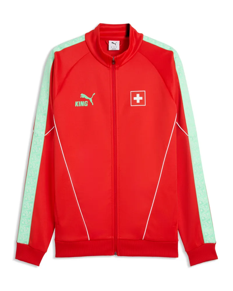 Puma Giacca Svizzera KING Anthem da uomo, Accessori, Rosso Red