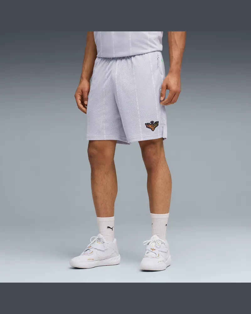 Puma Shorts da basket Melo Alwayz On 1 da 7” da uomo, Abbigliamento, Grigio Gray
