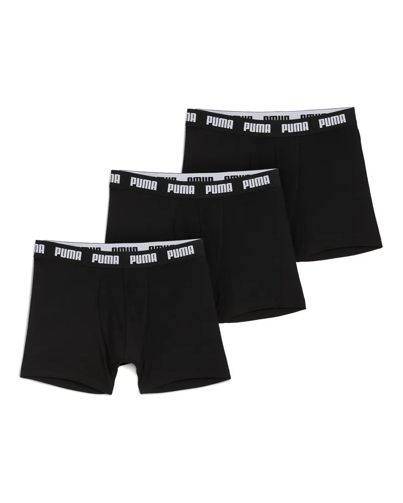 Puma Boxer in confezione da 3 pezzi da uomo, Abbigliamento, Nero Black