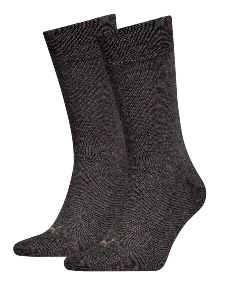 Puma Calze Classic da uomo (confezione doppia), Abbigliamento, Grigio Gray