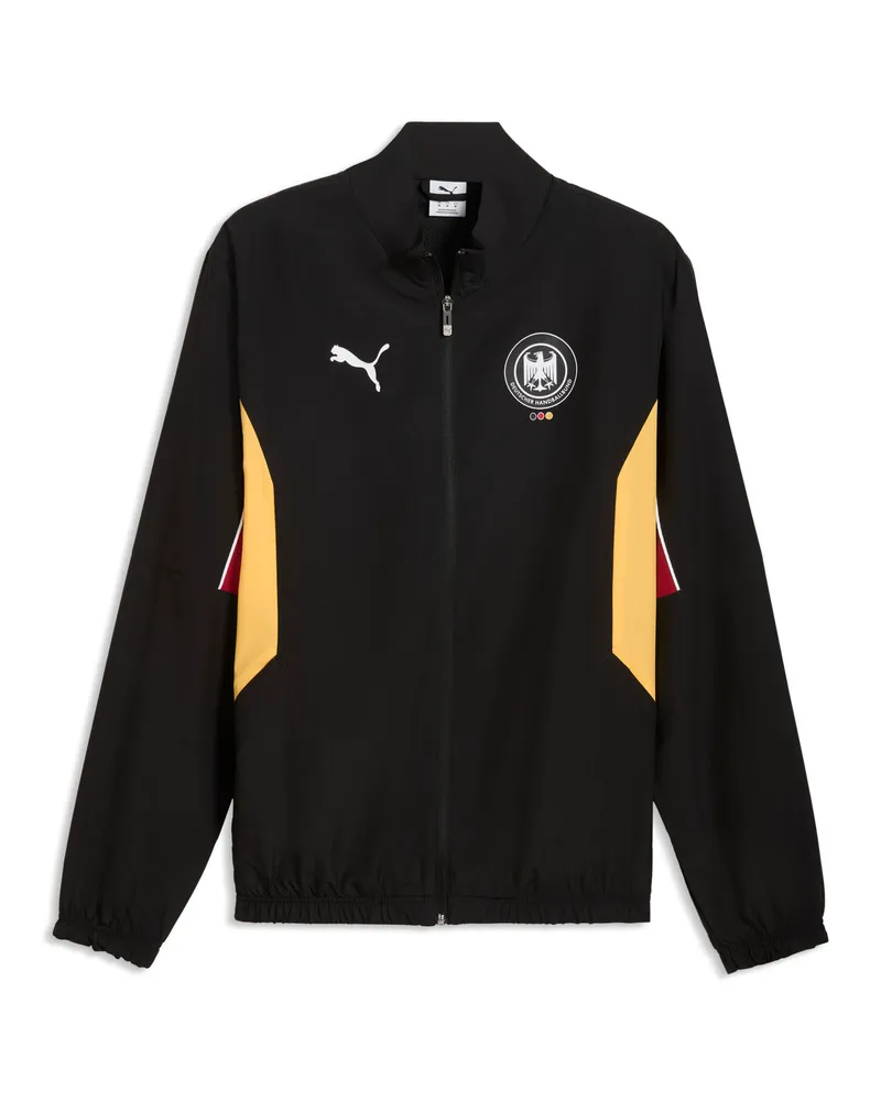 Puma Giacca sportiva Archive Federazione tedesca di pallamano da uomo, Abbigliamento, Nero Black