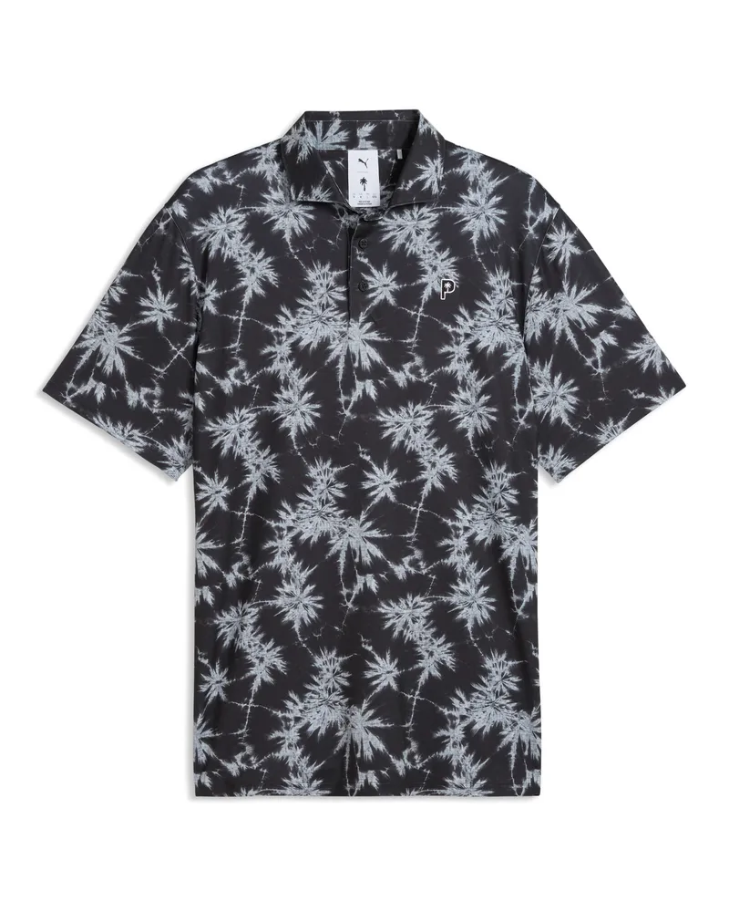 Puma Polo da golf Palm  x PALM TREE CREW da uomo, Accessori, Nero Black