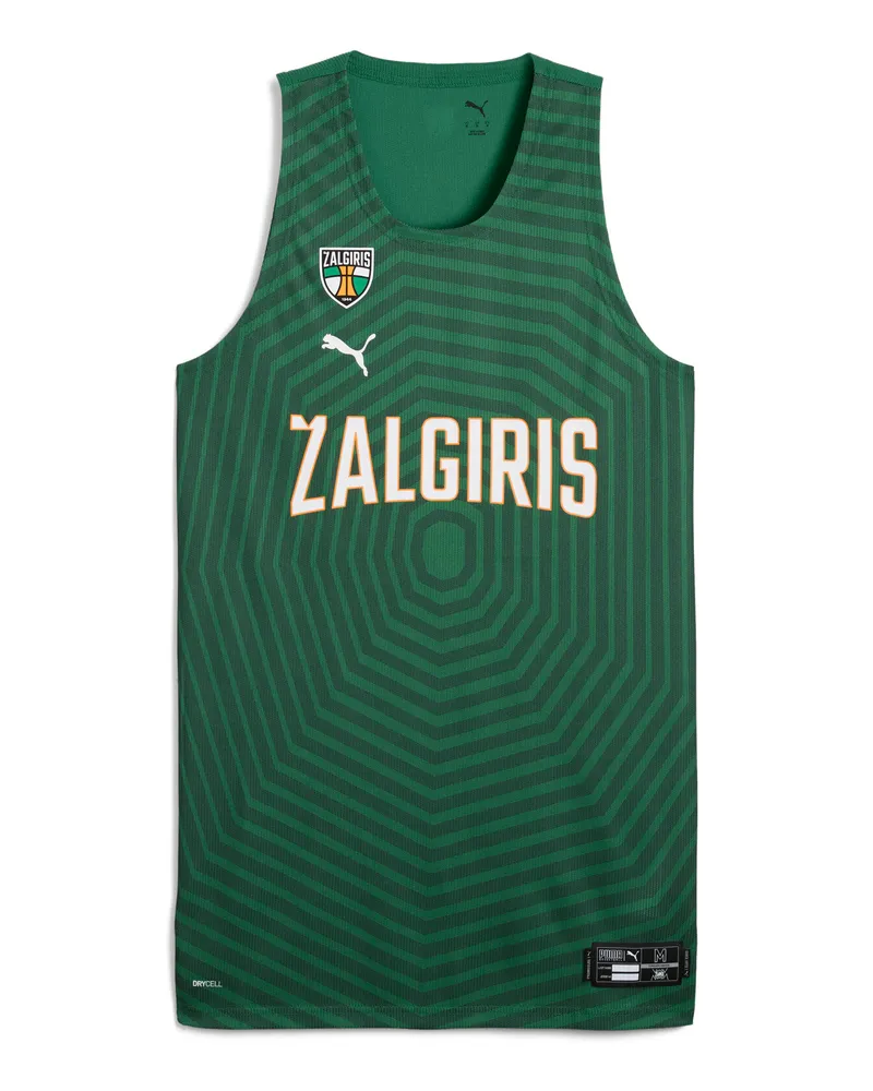 Puma Maglia da basket Home BC Zalgiris Kaunas Pro da uomo, Accessori, Verde Green