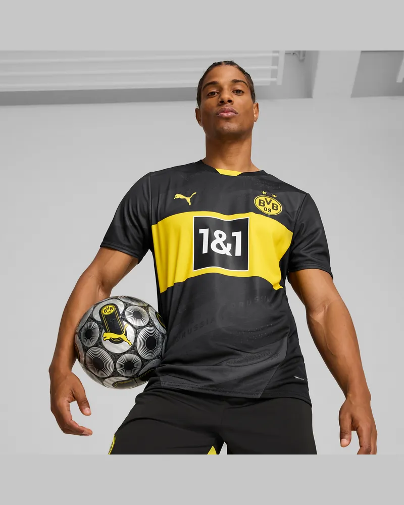 Puma Maglia gara Away Borussia Dortmund 24/25 da uomo, Abbigliamento, Nero Black
