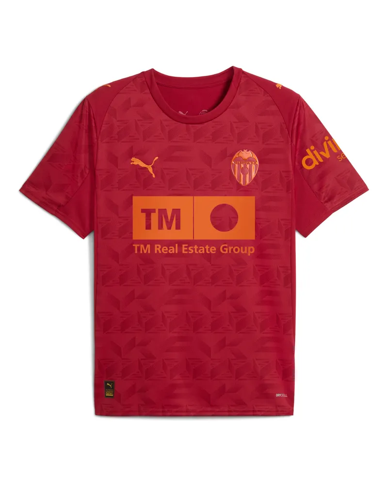 Puma Maglia gara Away Valencia CF 25/26 da uomo, Accessori, Rosso Red
