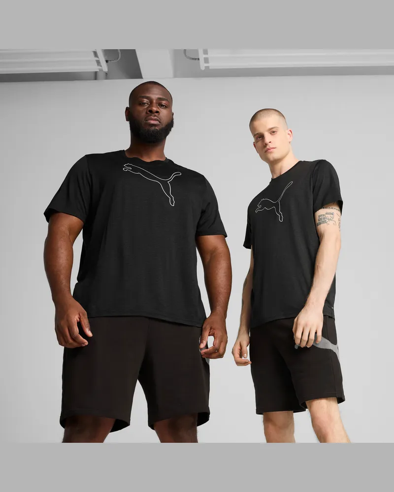 Puma T-shirt TAD ESSENTIALS Heather Cat da uomo, Abbigliamento, Nero Black