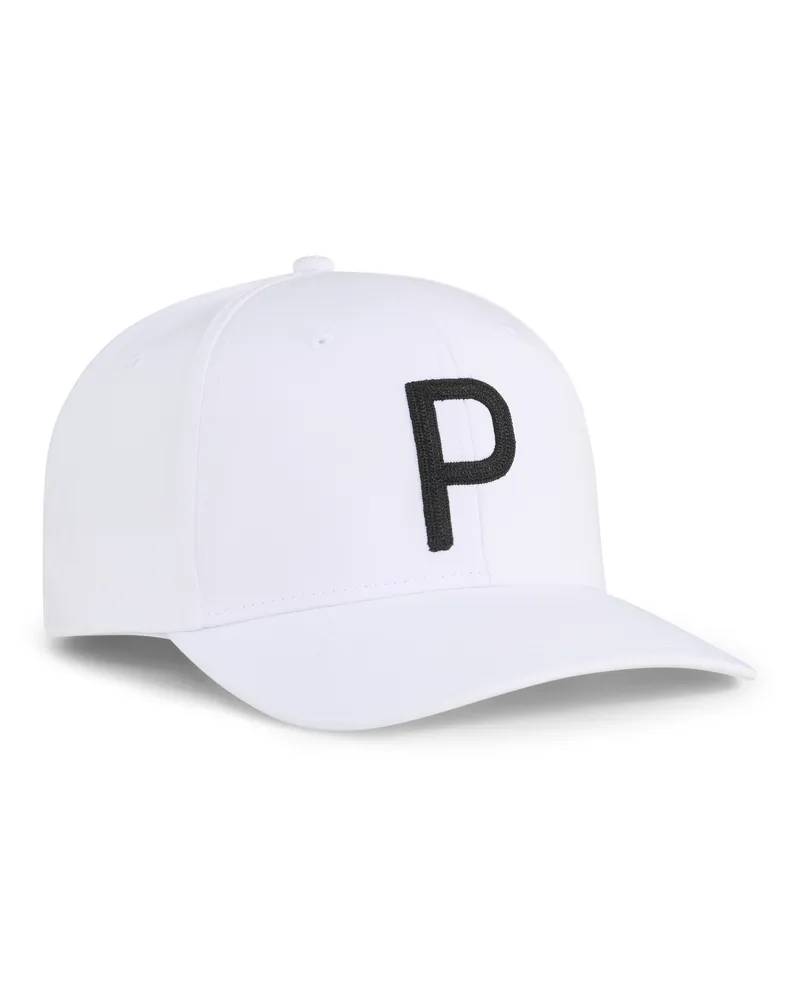 Puma Cappellino da golf Heritage P Tech da uomo, Accessori, Bianco White